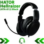 Игровые наушники проводные с микрофоном HATOR Hellraizer (HTA-812) Black