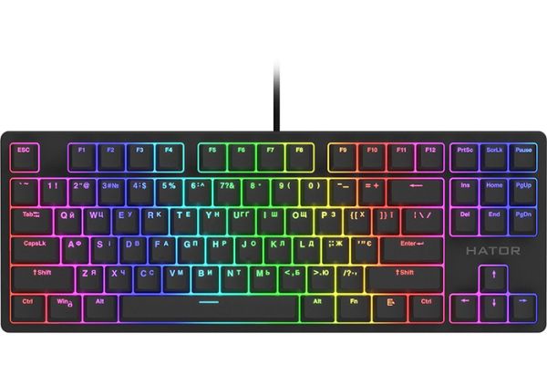 Клавиатура проводная HATOR Rockfall 2 TKL Mecha Orange