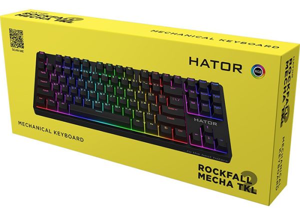 Клавиатура проводная HATOR Rockfall 2 TKL Mecha Orange
