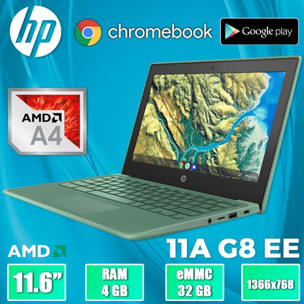 Современный Ноутбук - ультрабук HP Chromebook 11 G8 EE 11.6" AMD A4 32GB + Google Play
