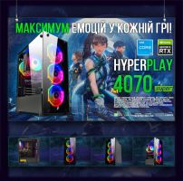 ИГРОВАЯ сборка "HyperPlay 4070 super" | RTX 4070 SUPER 12GB | Intel i5 13600K |SSD M.2 | Wi-Fi | WIN11