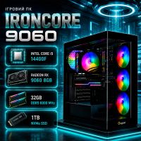 Игровой ПК IronCore 9060 | Intel i5-14400F | RX 9060 8GB | 32GB DDR5 |SSD 1ТB