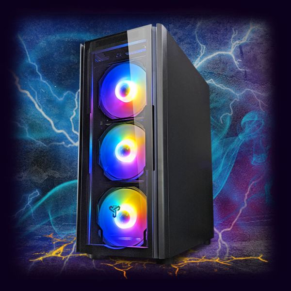 Мощный Игровой Компьютер + Монитор 27" КРУЧЕ чем Intel i7 16 ПОТОКОВ 8 ЯДЕР + RX 570 8GB SSD M.2 +Клавиатура +Мышка (ZEVS PC10880U)