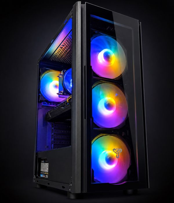 Игровой ПК "ZEVS PC 11300R" | Ryzen 7 8700F | RTX 4060 8GB | 16GB DDR5 |SSD 1TB | Монитор 27 QHD 165Hz