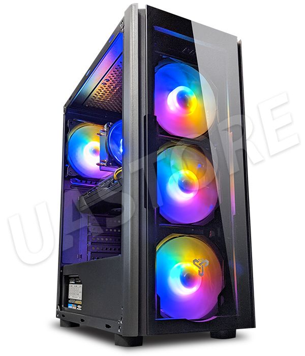 Игровой компьютер RGB Intel i7 + GTX 1660TI + 16GB + SSD Windows 10 (ZEVS PC13520U)