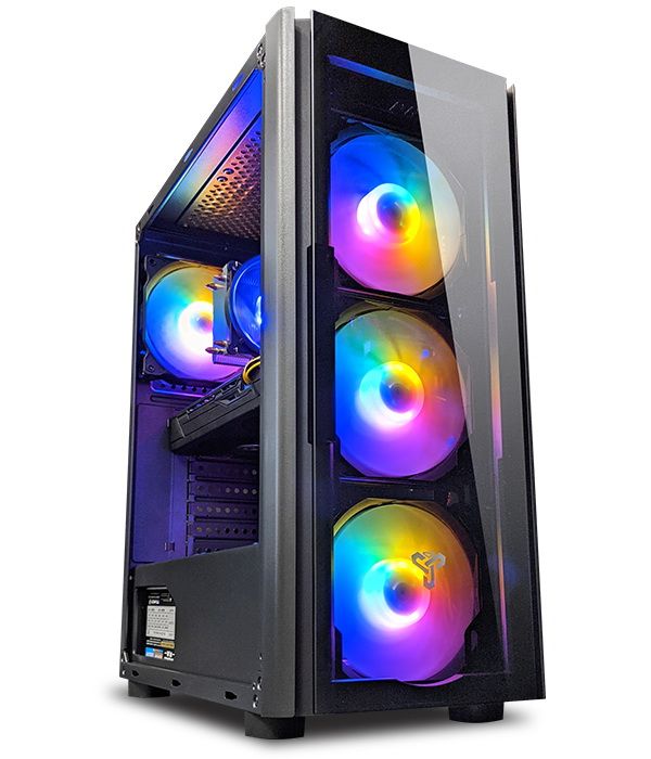 Игровой компьютер + Монитор 24'' Intel Xeon E5-2640 v4 + GTX 1070Ti 8GB +SSD M.2+Клавиатура +Мышка(ZEVS PC 9530U)