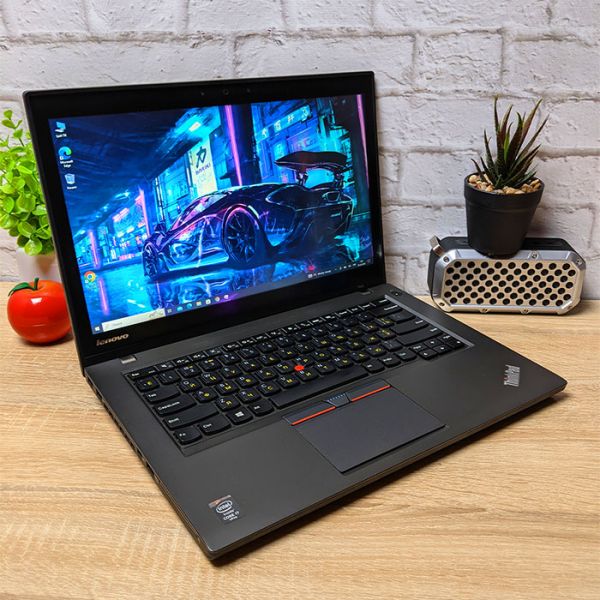 Хороший бизнес Ноутбук Lenovo ThinkPad T450 14" 1600x900 i7 5600U 8GB 256GB SSD + двойная батарея