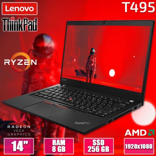 БУ Ноутбук Lenovo ThinkPad T495 14" FHD IPS Ryzen 3 PRO 3300U Vega 6 8GB + 256GB SSD