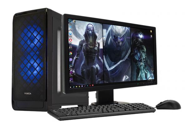 АКЦИЯ! ИГРОВОЙ КОМПЬЮТЕР Intel i5 4x3.8GHz  + Монитор 19"+ SSD M.2 + Клавиатура + Мышка (ZEVS PC1700)
