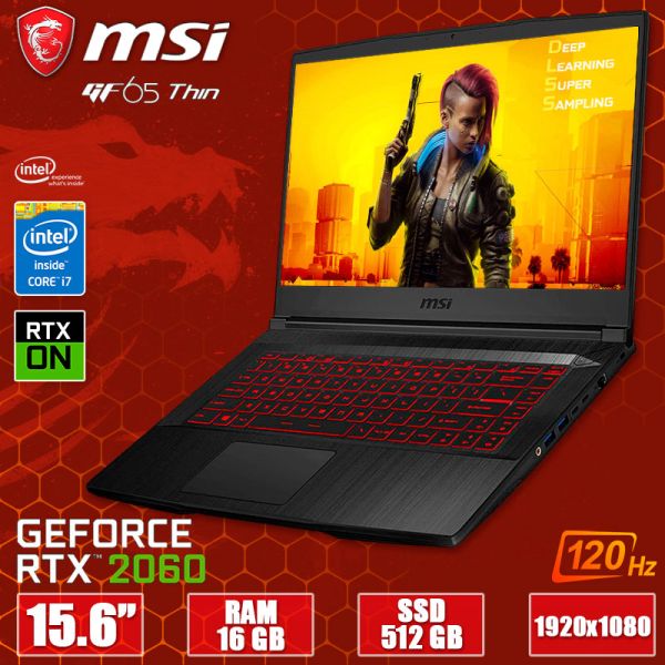БУ Ноутбук MSI GF65 Thin 9SE 15.6" FHD IPS i7-9750H RTX 2060 16GB + SSD