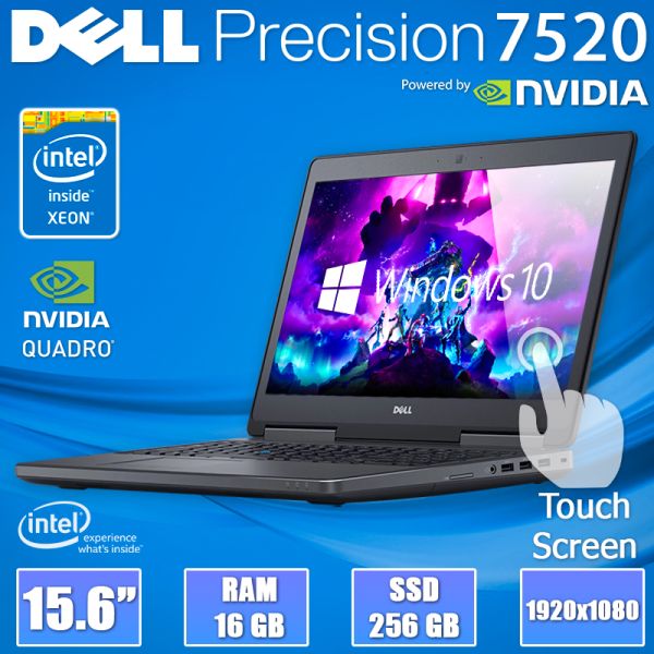 БУ Ноутбук Dell Precision 7520 15.6" Touch FHD Xeon E3-1505M Quadro M2200M 4GB 16GB 256GB SSD