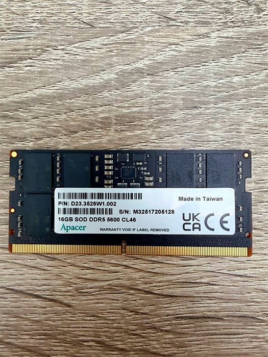 Оперативная память для ноутбука Apacer DDR5 16GB 5600MHz