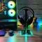 Комплект Проводные игровые наушники Aula S608 Wired Gaming Headset Black с подставкой Ajazz