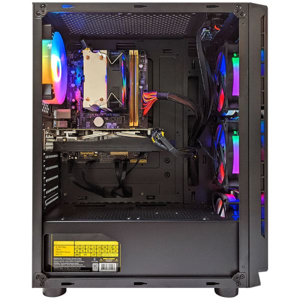 АКЦИЯ! Мощный Игровой ПК RGB + Монитор 24''  Intel i5 10400F + GTX 1660 SUPER + Win11 (ZEVS PC OMEN X)