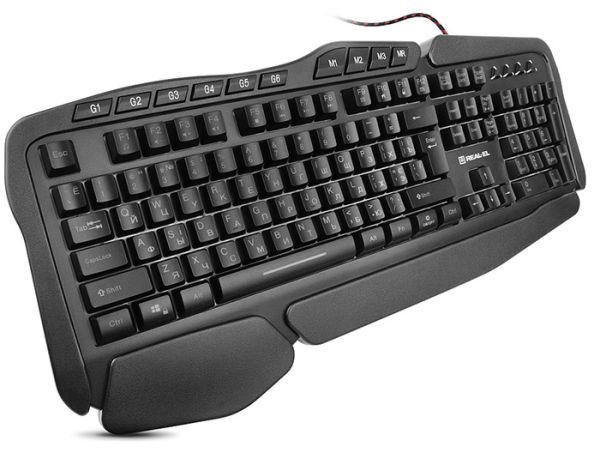 Клавиатура проводная REAL-EL 8900 Gaming RGB Macro