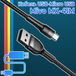 Надежный зарядный кабель Mivo MX-41M с разъемом Micro USB