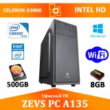 Офісний комп'ютер + G3900 + SSD + Wi-Fi (ZEVS PC A135)
