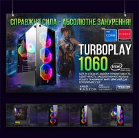 АКЦИЯ! Игровой ПК RGB Intel i7 3770 + RX 5600 XT 6GB + Win10 + SSD (PC TurboPlay 1060)