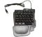 Комплект проводной игровая клавиатура для одной руки и мышь UKC 7768 с подсветкой Black