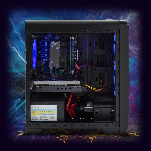 ИГРОВАЯ сборка "GLADIATOR i5" | RX 570 8GB| Core i5 |SSD M.2 | Wi-Fi | WIN10 |Монитор LED IPS 24"