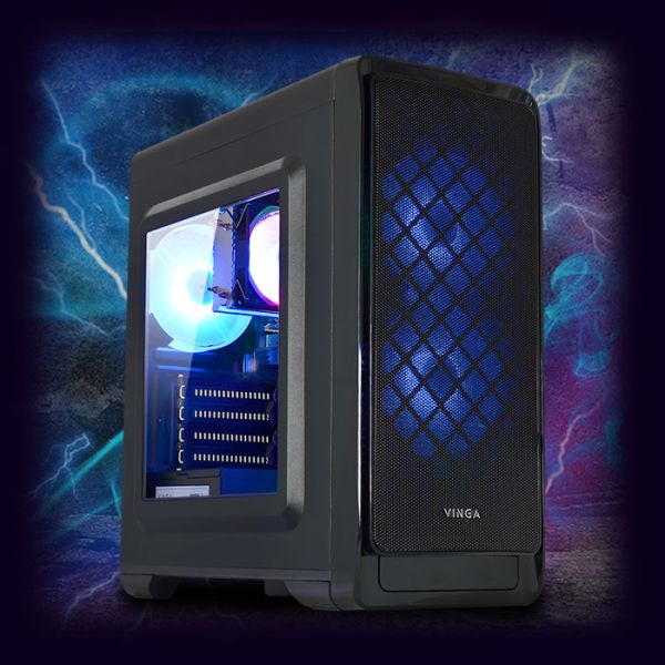 Игровая сборка конструктор ZEVS PC 7610U | Core i5 |SSD M.2 | Wi-Fi | WIN10 | Монитор LED IPS 24"