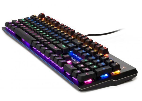 Клавиатура проводная Vinga KBGM160 LED Outemu Blue USB Black