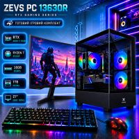 Игровой ПК "ZEVS PC 13630R" | Ryzen 7 8700F | RTX 4060TI 16GB | 16GB DDR5 |SSD 1TB | Монитор 27 QHD 165Hz