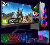 Игровой компьютер + Монитор 24'' Intel i7 + GTX 1060 +16GB +SSD M.2+Win10 + Игровой набор! (ZEVS PC10130U)