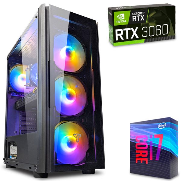 Игровой компьютер RGB Intel i7 6800K + RTX 3060 + 32GB + SSD Windows 11 (ZEVS PC10870R)