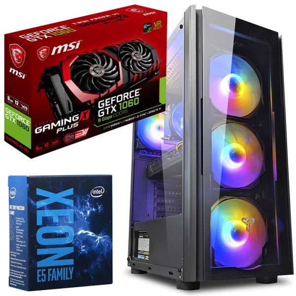 Игровой компьютер КРУЧЕ чем Intel i7 12 ПОТОКОВ 6 ЯДЕР + GTX 1060 6GB + 32GB +SSD M.2(ZEVS PC11950UX)