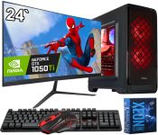 АКЦИЯ! Игровой компьютер + Монитор 24" КРУЧЕ чем Intel i7 8 ЯДЕР + GTX 1050TI + SSD M.2 +Клавиатура +Мышка (ZEVS PC12440U)