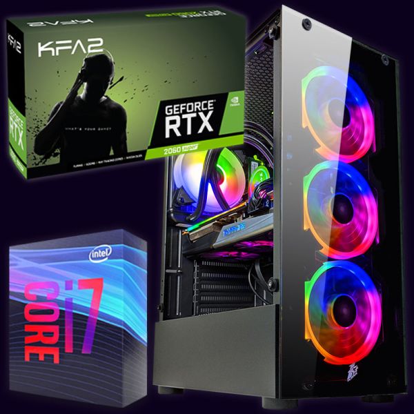 АКЦИЯ! Игровой компьютер Intel i7 5930K +RTX 2060 Super 8GB +16GB DDR4 + SSD M.2 (ZEVS PC 12685R)
