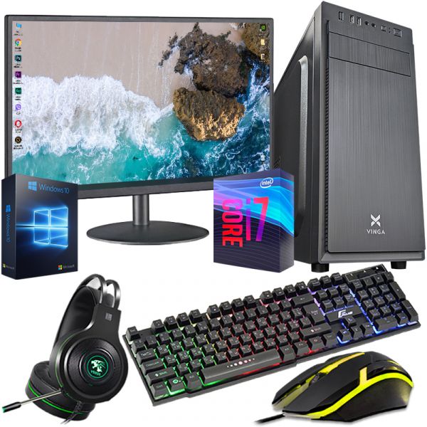 АКЦИЯ! Мощный ПК +Монитор 19'' Intel i7 4x3.8GHz 512GB SSD M.2 Win10 (PC START)