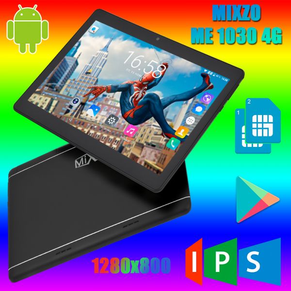 4G Планшет-Телефон MiXzo ME1030 4G 10.1" IPS 2 GB RAM 32 GB ROM GPS FM (Облегченный)